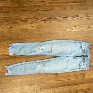 American eagle super stretch distressed jeans.